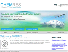 Tablet Screenshot of chemres.com